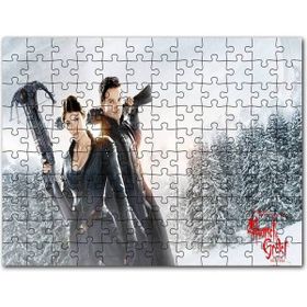 Cakapuzzle Fantezi Gretel Hansel Avcılar Silahlar Kış Cadı Mdf 120 Parça Puzzle