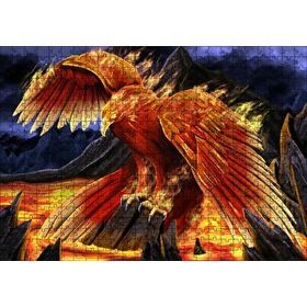 Cakapuzzle Fantezi Hayvanlar Anka Kuşu Sanatsal Görsel Mdf 500 Parça Puzzle