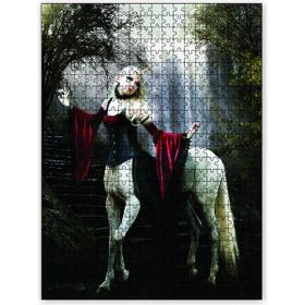 Cakapuzzle Fantezi Ormanda At Başlı Kadın Ahşap 255 Parça Puzzle