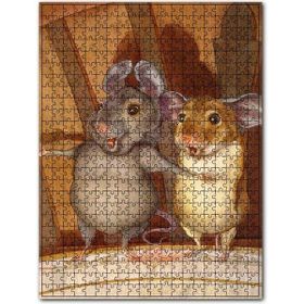 Cakapuzzle Fareler Evi Görseli 500 Parça Puzzle