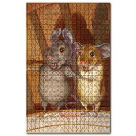 Cakapuzzle Fareler Evi Görseli Ahşap 255 Parça Puzzle
