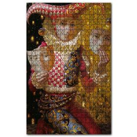 Cakapuzzle Farklı Yüz İfadesinde Maskeler Görseli Ahşap 255 Parça Puzzle