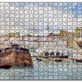 Cakapuzzle Fas Tanca Limanı Tablo 1894 Mdf 500 Parça Puzzle