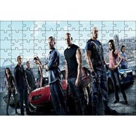 Cakapuzzle Fast and Furious Paul Walker Hızlı Yaşa Genç Öl 120 Parça Ahşap Puzzle