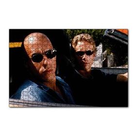 Cakapuzzle Fast and Furious Walker ve Diesel Yarışıyor 120 Parça Ahşap Puzzle