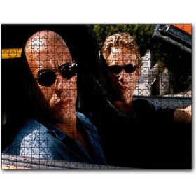 Cakapuzzle Fast And Furious Walker ve Diesel Yarışıyor Mdf 120 Parça Puzzle