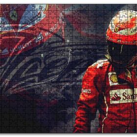 Cakapuzzle Ferrari F1 Kimi Raikkonen Görseli Mdf 1000 Parça Puzzle