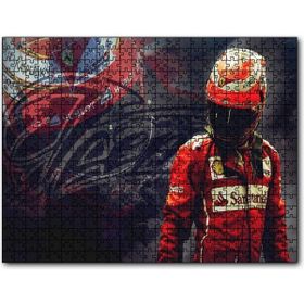 Cakapuzzle Ferrari F1 Kimi Raikkonen Görseli Mdf 1000 Parça Puzzle