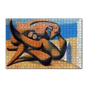 Cakapuzzle Figure At The Seaside 1931 by Pablo Picasso 120 Parça Ahşap Puzzle