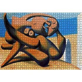 Cakapuzzle Figure At The Seaside 1931 by Pablo Picasso 120 Parça Ahşap Puzzle