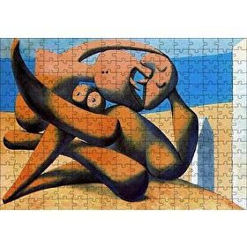 Cakapuzzle Figure At The Seaside 1931 by Pablo Picasso 120 Parça Ahşap Puzzle