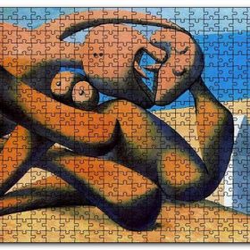 Cakapuzzle Figure At The Seaside 1931 By Pablo Picasso Mdf 1000 Parça Puzzle