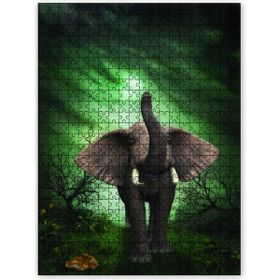 Cakapuzzle Fil Tavşan Orman Fantezi 255 Parça Ahşap Puzzle
