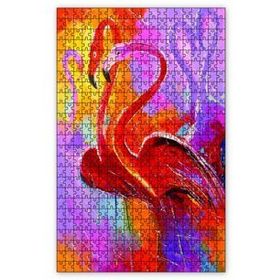 Cakapuzzle Filamingo Kuşlar Yağlı Boya 120 Parça Ahşap Puzzle