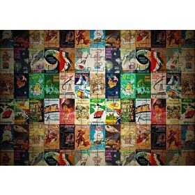 Cakapuzzle Film Afişlerinden Oluşan Kompozisyon 120 Parça Ahşap Puzzle