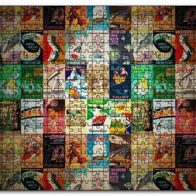 Cakapuzzle Film Afişlerinden Oluşan Kompozisyon Mdf 120 Parça Puzzle