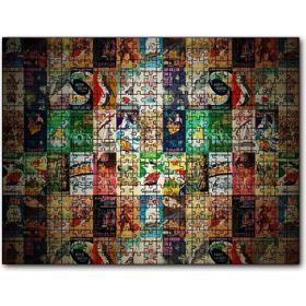 Cakapuzzle Film Afişlerinden Oluşan Kompozisyon Mdf 120 Parça Puzzle