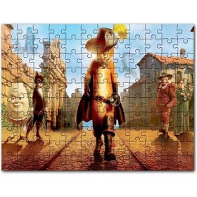 Cakapuzzle Film Çizmeli Kedi Kahramanlar Mdf 1000 Parça Puzzle