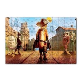 Cakapuzzle Film Çizmeli Kedi Kahramanlar Yapboz MDF Puzzle