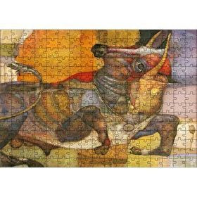Cakapuzzle Fine Arts Boğa ve Renkler Puzzle