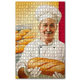 Cakapuzzle Fırnda Taze Ekmek Görseli Ahşap 255 Parça Puzzle