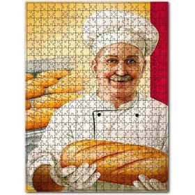 Cakapuzzle Fırnda Taze Ekmek Görseli Ahşap 255 Parça Puzzle