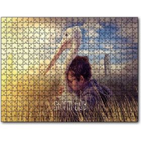 Cakapuzzle Fırtına Çocuk ve Pelikan Mdf 1000 Parça Puzzle