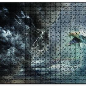 Cakapuzzle Fırtına İnsan Deniz Dalgası Kartal Mdf 500 Parça Puzzle