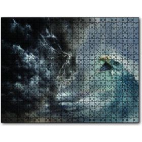 Cakapuzzle Fırtına İnsan Deniz Dalgası Kartal Mdf 500 Parça Puzzle