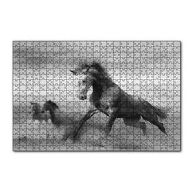 Cakapuzzle Fırtınada Koşan Atlar Görseli 120 Parça Ahşap Puzzle