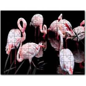 Cakapuzzle Flamigolar Karanlık Göl Arkaplan Mdf 120 Parça Puzzle