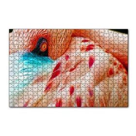 Cakapuzzle Flamingo Yakın Çekim 120 Parça Ahşap Puzzle