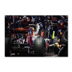 Cakapuzzle Formula 1 Pit Stop Görseli 120 Parça Ahşap Puzzle