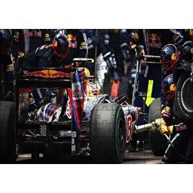 Cakapuzzle Formula 1 Pit Stop Görseli 120 Parça Ahşap Puzzle