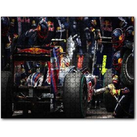 Cakapuzzle Formula 1 Pit Stop Görseli Mdf 1000 Parça Puzzle