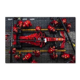 Cakapuzzle Formula 1 Pitte Kuşbakışı Görünüş 120 Parça Ahşap Puzzle