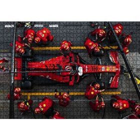 Cakapuzzle Formula 1 Pitte Kuşbakışı Görünüş 120 Parça Ahşap Puzzle