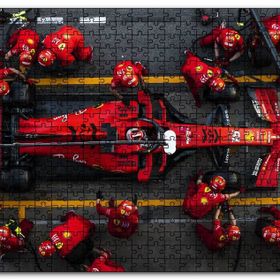 Cakapuzzle Formula 1 Pitte Kuşbakışı Görünüş Mdf 120 Parça Puzzle