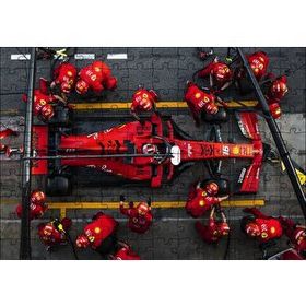 Cakapuzzle Formula 1 Pitte Kuşbakışı Görünüş Mdf 120 Parça Puzzle