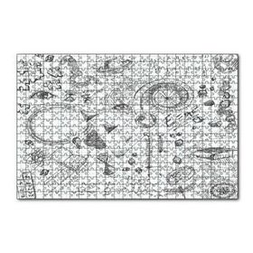 Cakapuzzle Formüller Bilimsel Çizim Eskizleri Mdf 120 Parça Puzzle