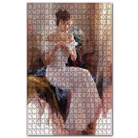 Cakapuzzle Francisco Ribera Gómeze Ait Yağlı Boya Kadın Resmi 120 Parça Puzzle