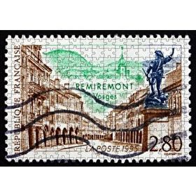Cakapuzzle Fransa 1995 Yılına Ait Posta Pulu 120 Parça Ahşap Puzzle