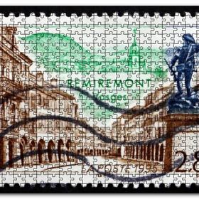 Cakapuzzle Fransa 1995 Yılına Ait Posta Pulu Mdf 500 Parça Puzzle