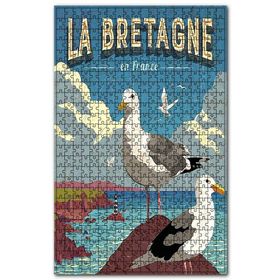 Cakapuzzle Fransa Deniz Martı Fener Görseli Ahşap 255 Parça Puzzle