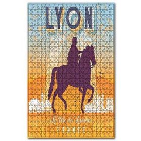 Cakapuzzle Fransa Lyon Işıklı Şehir Görseli 120 Parça Puzzle