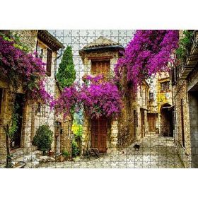 Cakapuzzle Fransa Provence Eski Binalar Görseli 120 Parça Ahşap Puzzle