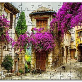 Cakapuzzle Fransa Provence Eski Binalar Görseli Mdf 255 Parça Puzzle