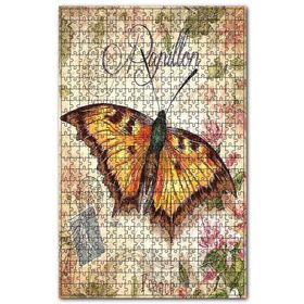 Cakapuzzle Fransaya Mektup Kelebek Görseli Ahşap 255 Parça Puzzle