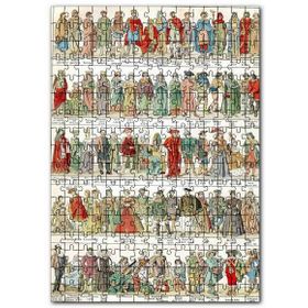Cakapuzzle Fransız Halkı Kıyafet Evrimi 10 17 Yüzyıl Mdf 1000 Parça Puzzle
