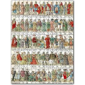 Cakapuzzle Fransız Halkı Kıyafet Evrimi 10 17 Yüzyıl Mdf 1000 Parça Puzzle